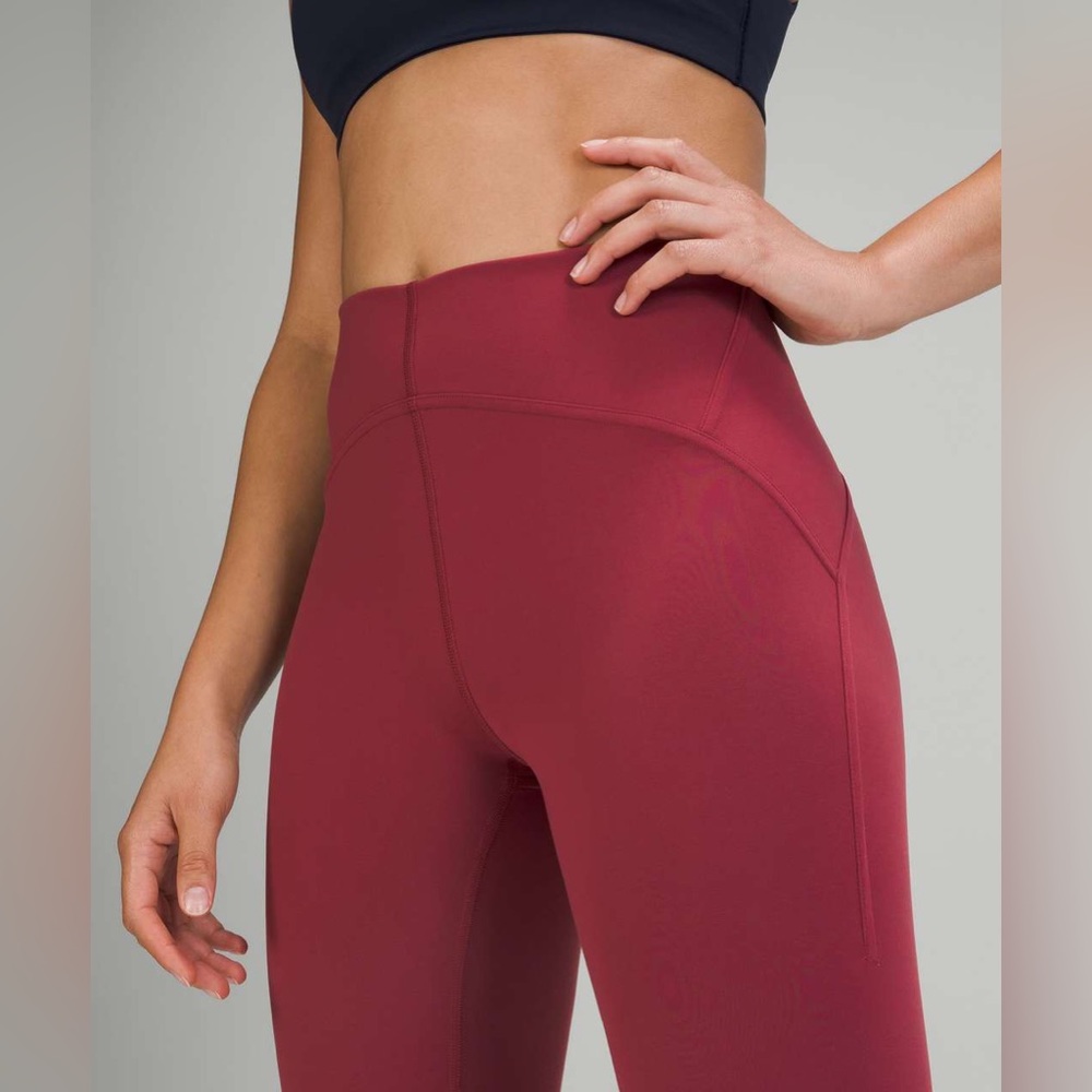 Lululemon InStill High-Rise Tight 25”, Mulled Wine, Size 10, EUC